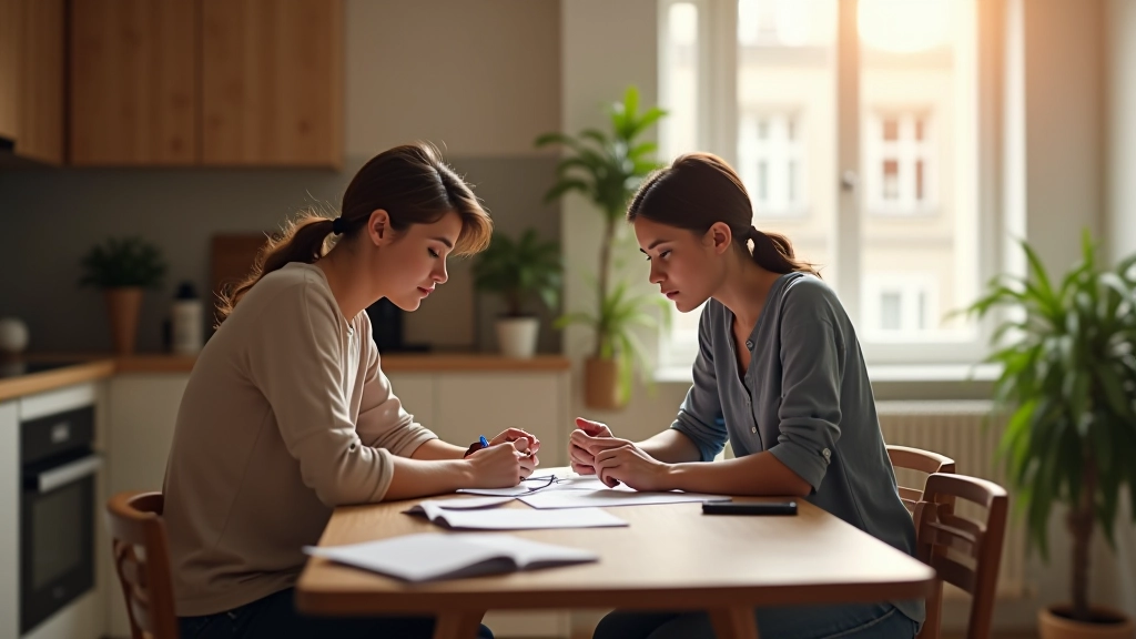 Mladá dvojice plánující nákup svého prvního bytu